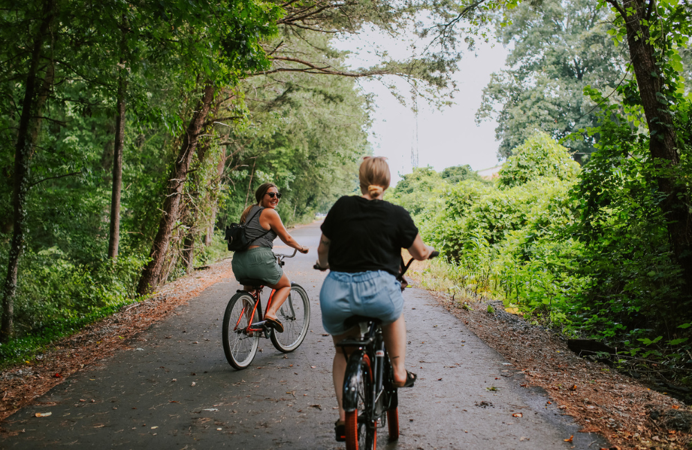 Easy riding on the Thermal Belt Rail Trail NC